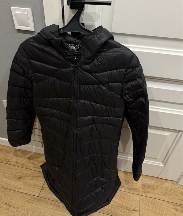 Куртка-пальто брендова подовжена пуховик the north face