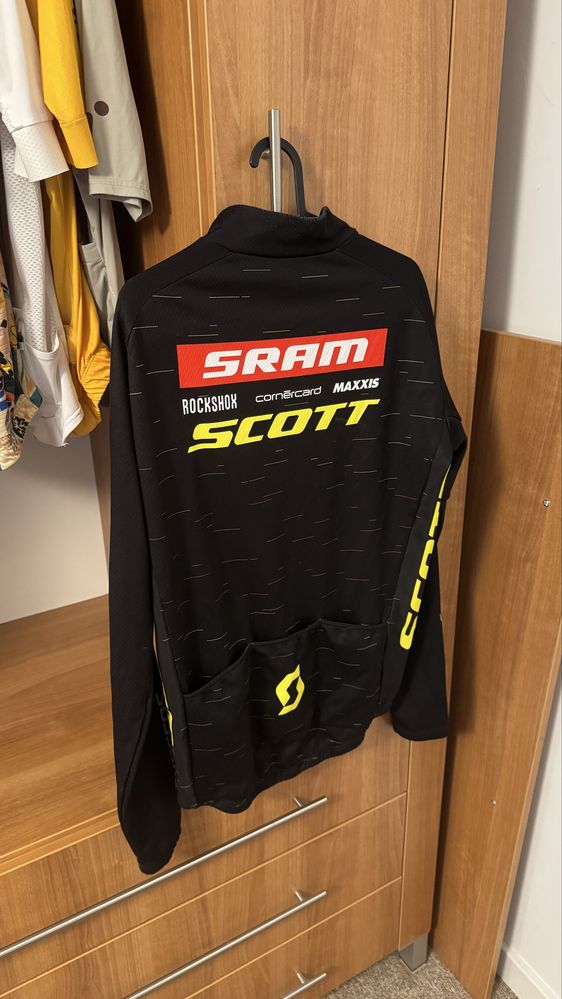 Bluza męska szosa rower Odlo Sram Scott Zip Full