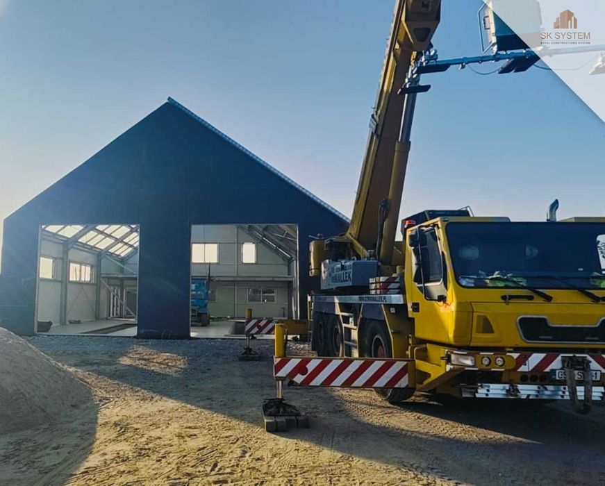Hala 234 m2 stalowa magazyn warsztat płyta konstrukcja SK SYSTEM