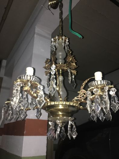 Lustre candelabro candeeiro de teto vintage