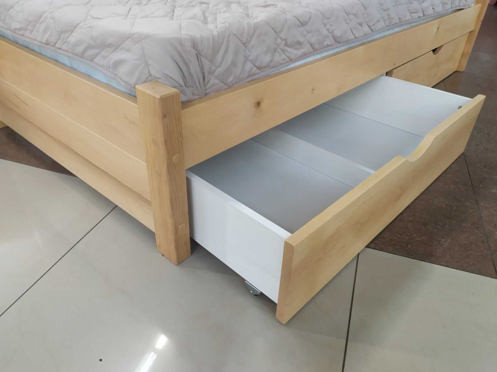 Ліжко кутове з масиву дерева  80/90/120х200(190) Кровать полуторная