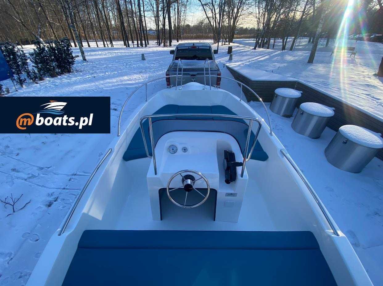 M450 Open granatowa - nowa łódź motorowa, motorówka mboats Olsztyn