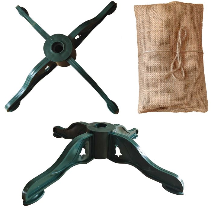 Uniwersalny STOJAK plastikowy pod choinkę sztuczną 100 -160 cm juta