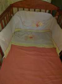 Детская защита на кроватку подушка постельное