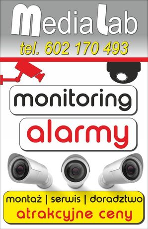 Monitoring Alarmy Domofon Napędy bram Montaż Serwis