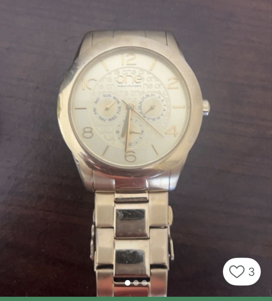 Relogio one doutado com caixa original