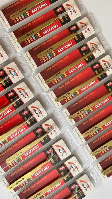 Пінцет ONLYOU пинцет высокоточный серебряный