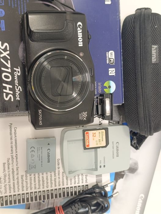 Aparat cyfrowy CANON PowerShot SX710 HS WiFi NFC 20 Mpx x30 manual FHD