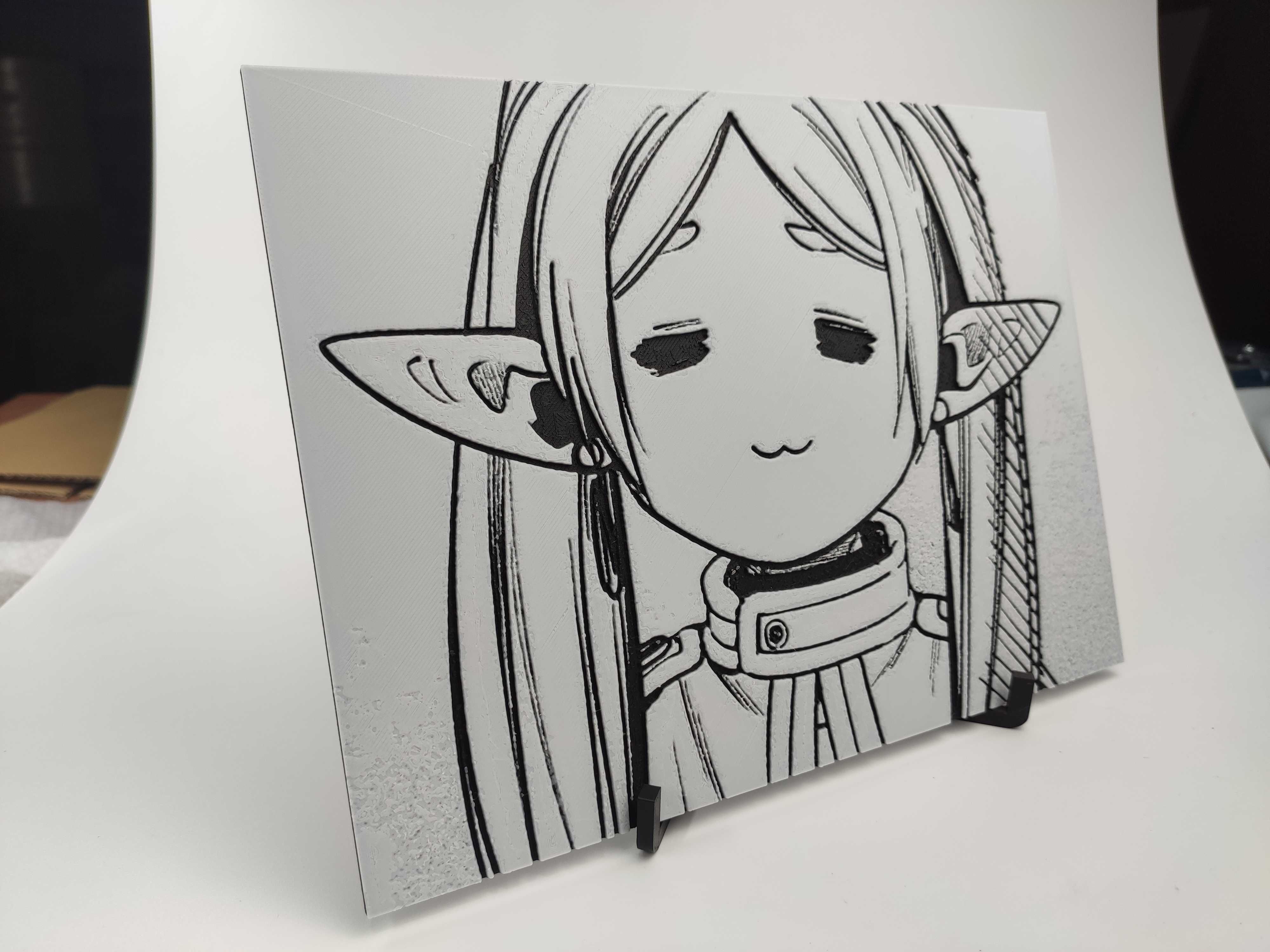 Frieren Manga Anime Obraz 3D Druk3D na zamówienie