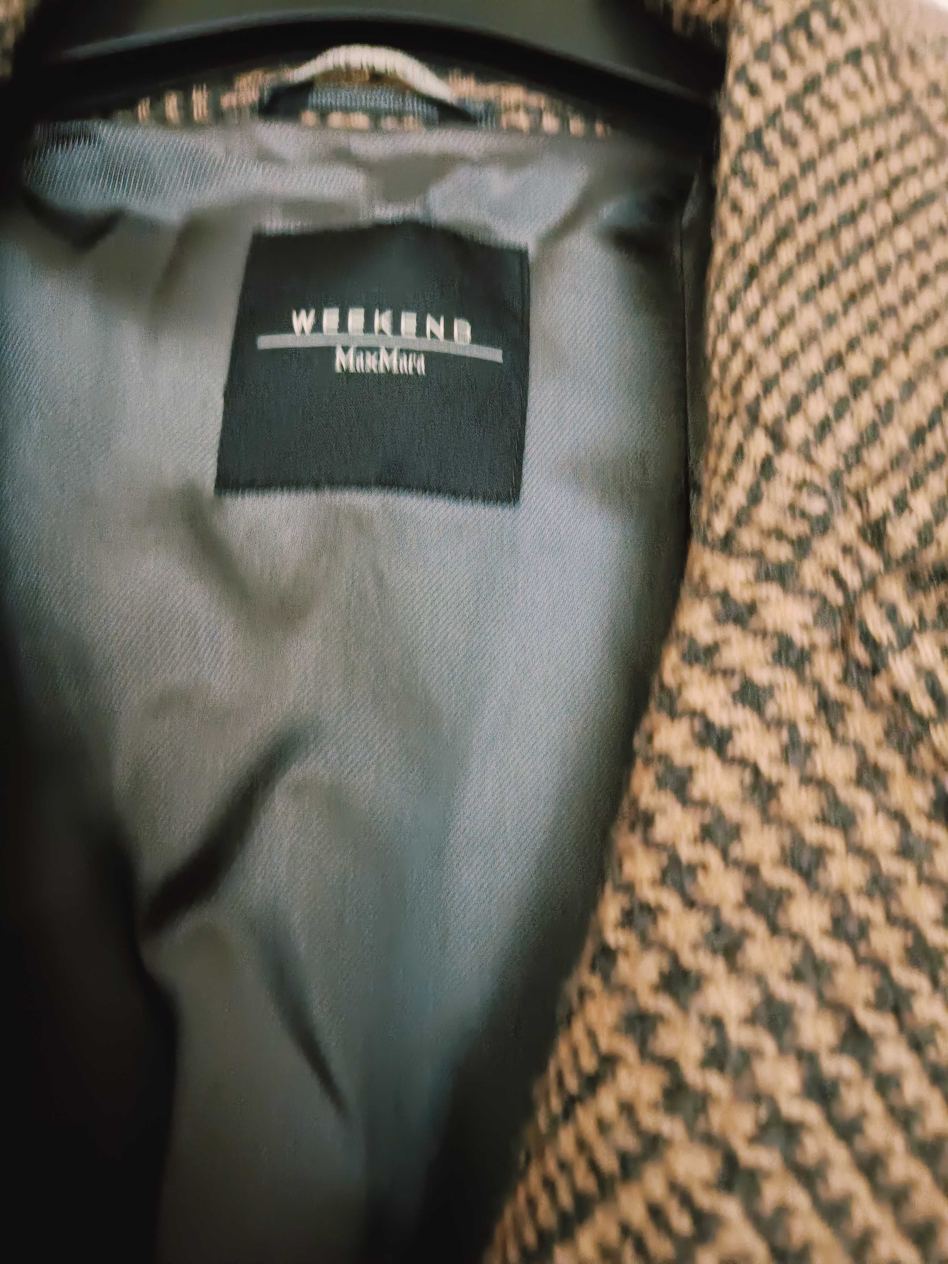 Trencz Max Mara Weekend 38/40 M L płaszcz wełniany