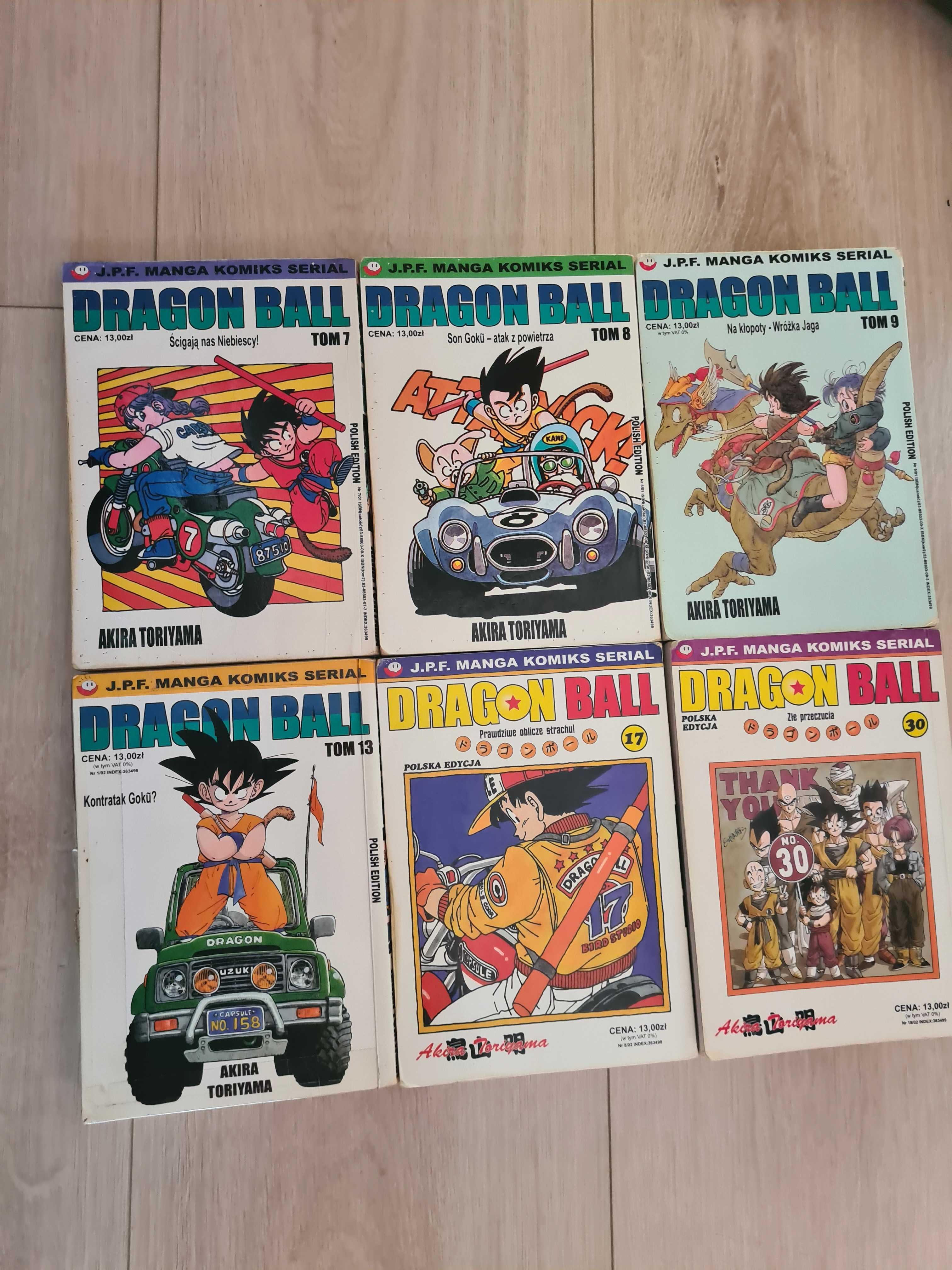 Manga dragon ball 7,8,9,13, 17,30