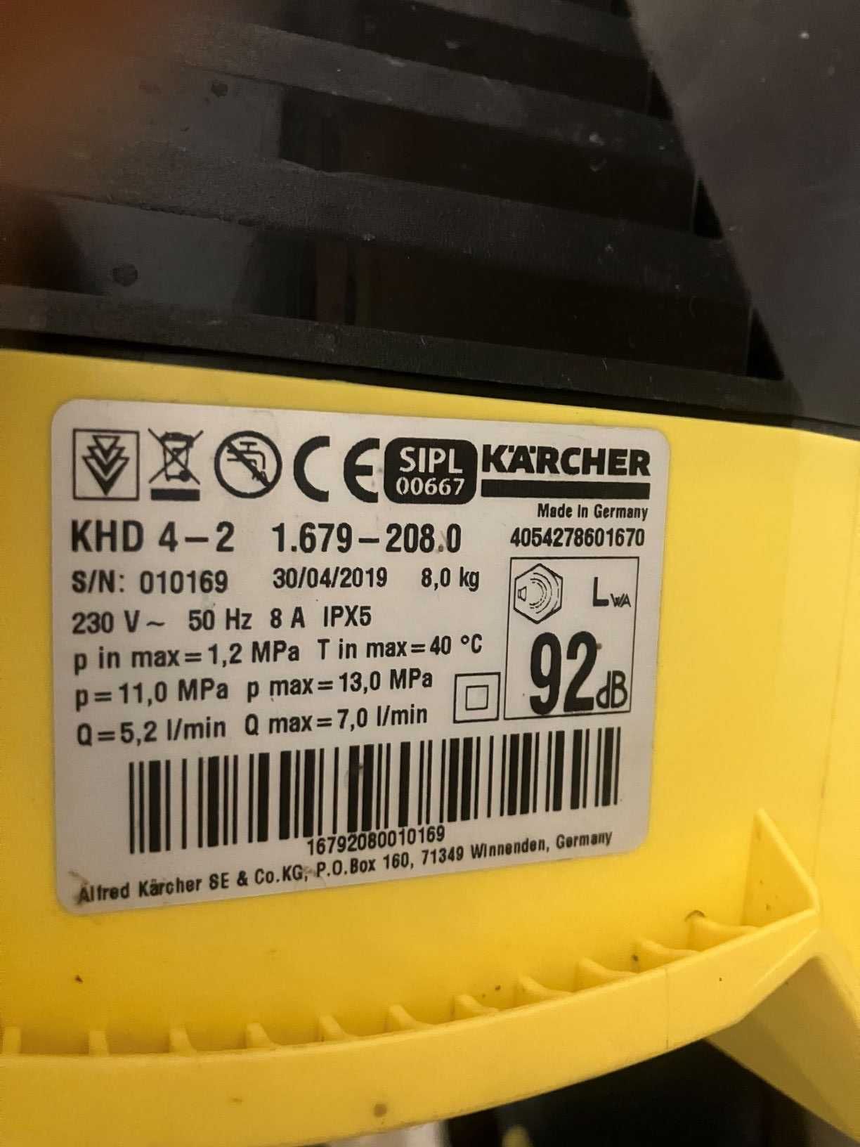Karcher KHD 4-2 na części
