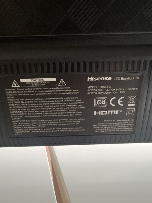 Hisense TV + IKEA TV Stand