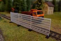 Model płotu budowlanego H0 – makieta kolejowa, skala 1:87
