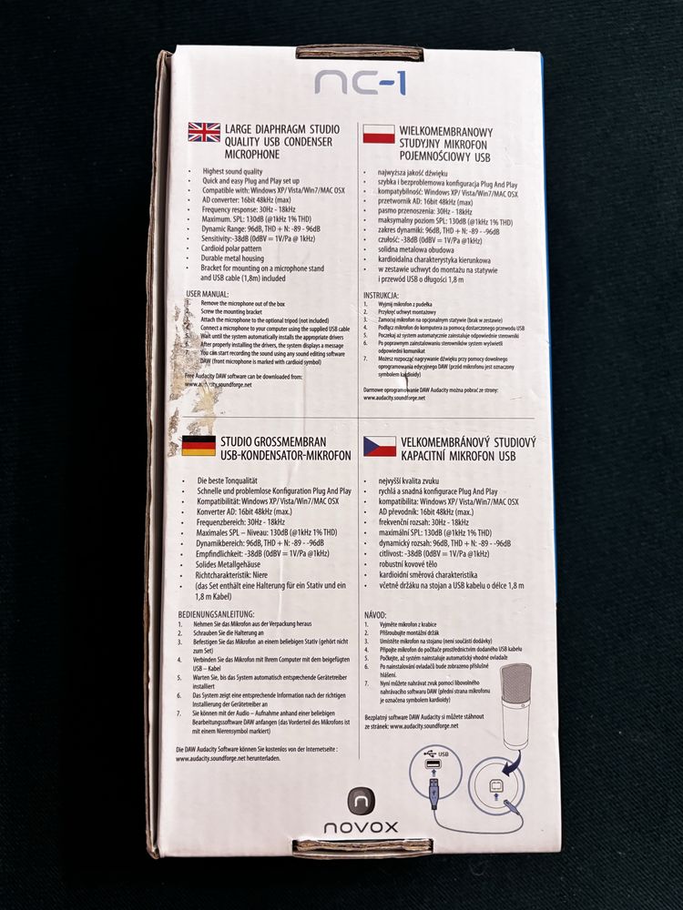 Mikrofon novox nc-1