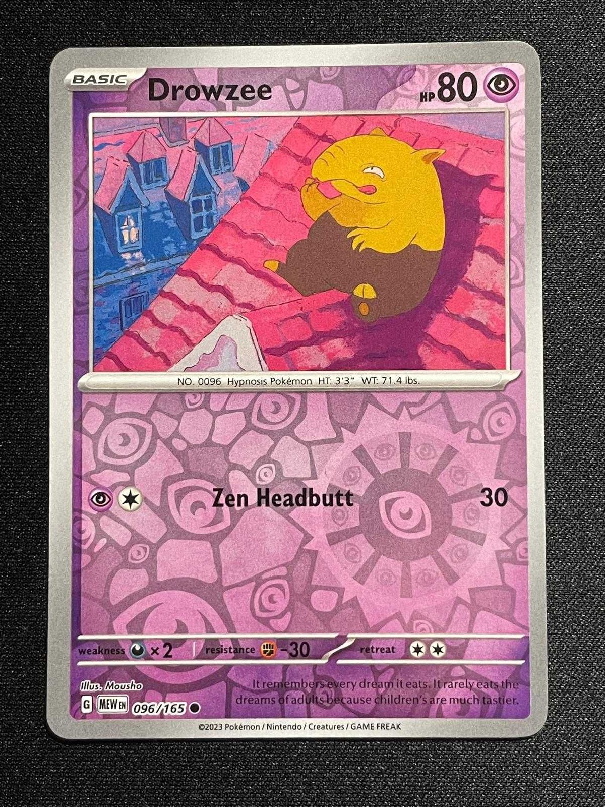 Carta Pokémon Drowzee 96/165 Scarlet & Violet 151