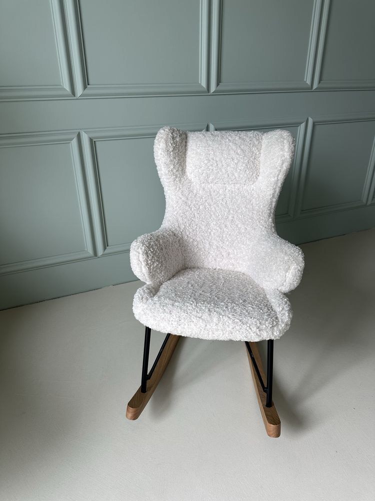 Fotel bujany dzięcięcy Cuddly Biały Miloo Home