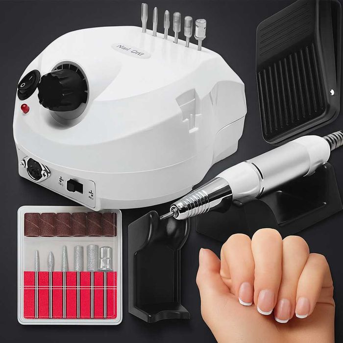 NOWA Frezarka 65W do paznokci z zestawem frezów Manicure Pedicure