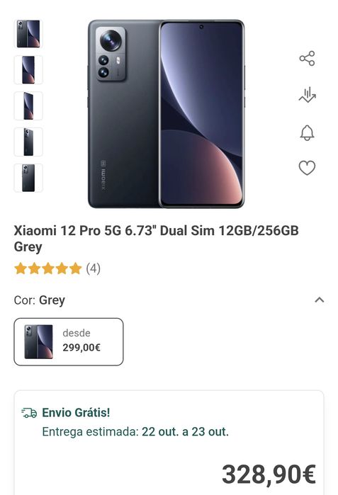 Telemóvel Xiaomi 12T Pro Impecável