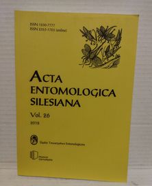 Acta entomologica Silesiana tom 26 rok 2018 entomologia biologia