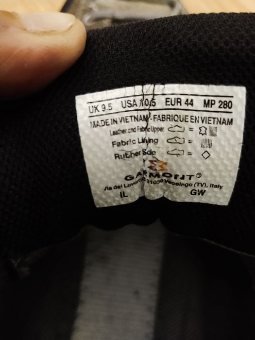 Тренінгові кросівки GARMONT DRAGONTAIL. 43 - 44 розмір, 28 см.