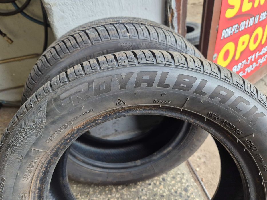 185/60r15 royalblack opony zimowe jak nowe 8mm 2023r