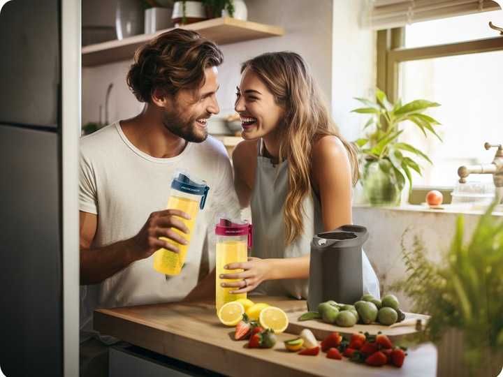 Blender Kielichowy Smoothie Do Koktajli Białka 700W + 2 Butelki