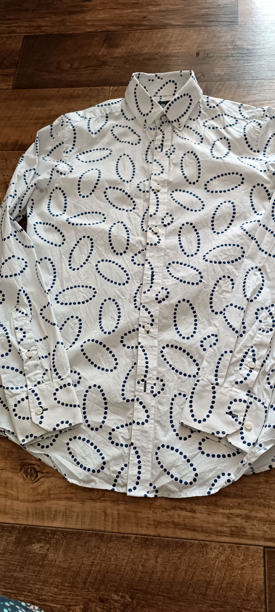 Pako Lorente slim fit biała koszula S