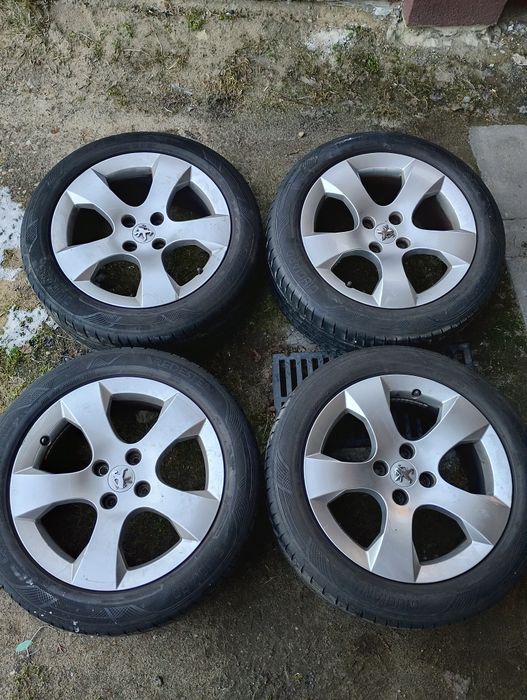 Alufelgi z oponami 225/50R17, 4x108 peugeot citroen