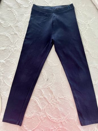 Legginsy , spodnie , Zara , 134 cm , granatowe , granat , eleganckie