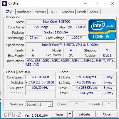 Procesor Intel Core i5-3570K 4x3,40 BOX LGA 1155 + chłodzenie