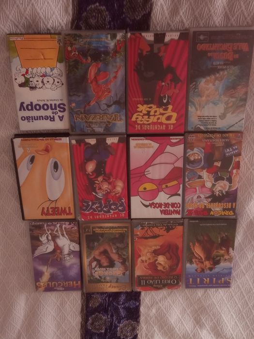 Conjunto de filmes VHS