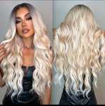 Peruka blond ombre