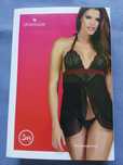 nowa bielizna OBSESSIVE Rosita Babydoll halka stringi komplet S/M
