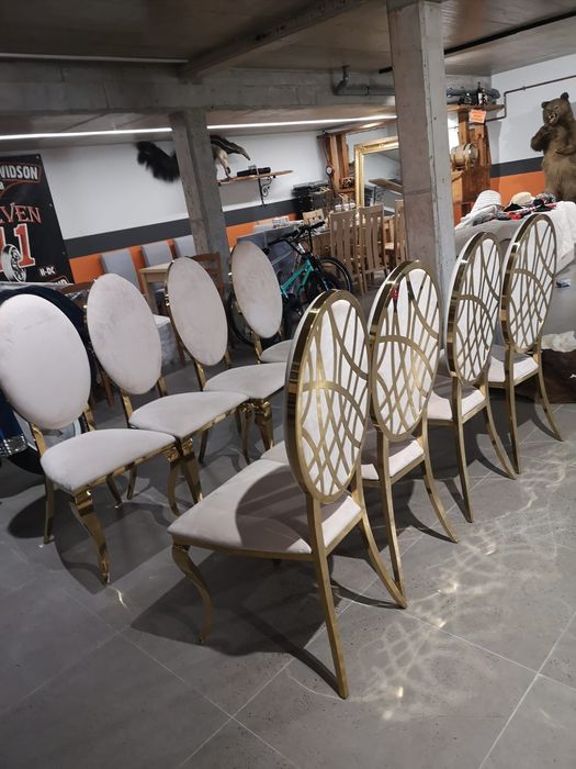 Zestaw luksusowych krzeseł Glamour Primavera AZURO