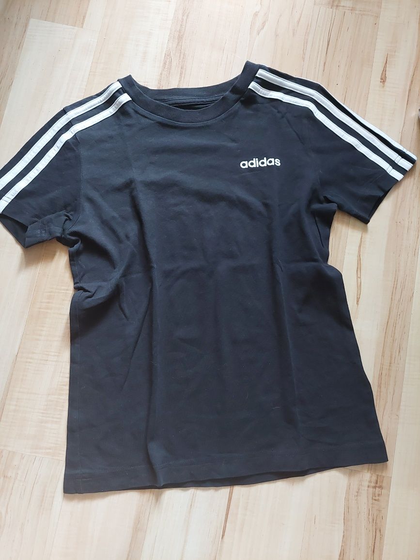 Koszulka tshirt bluzka leginsy dla dziewczynki Adidas 140-152 Zestaw