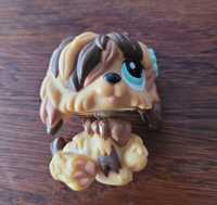 Littlest pet shop brązowy pies pasterski, 1077