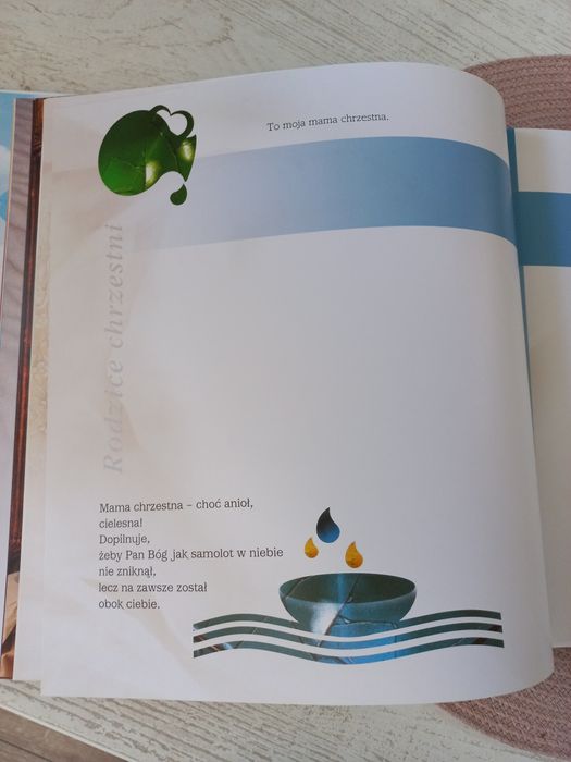 Pamiątka chrztu świętego Jestem Dzieckiem Bożym NOWA fotoksiążka z pły