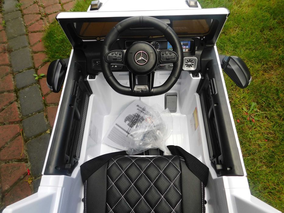 Auto na akumulator Mercedes G63 samochód dla dziecka USB EVA PILOT