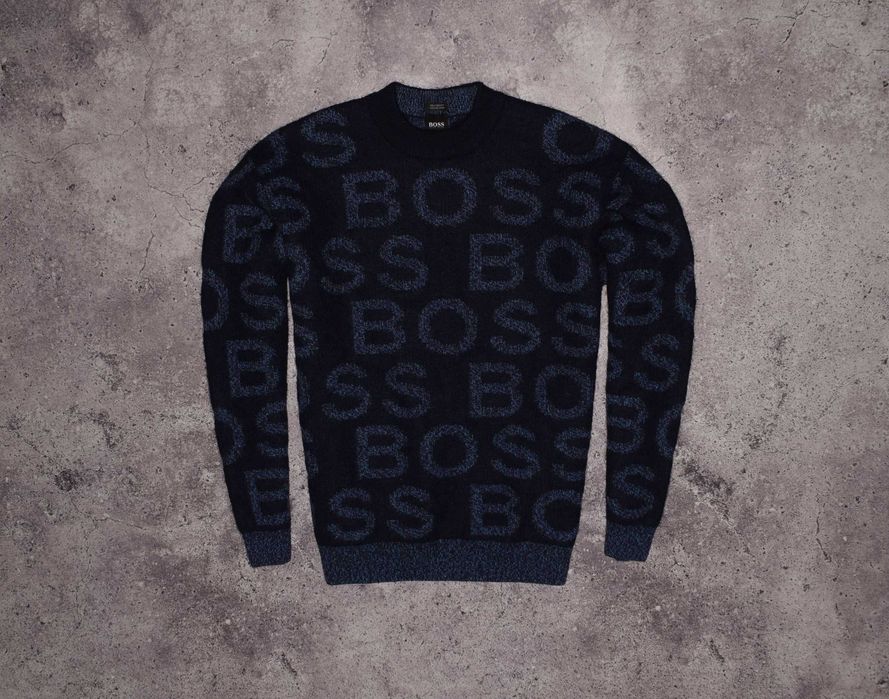 Hugo Boss Monogram Sweater (Мужской Премиальный Свитер Босс Альпака )