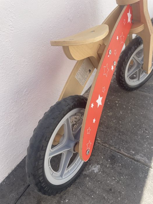 Bicicleta sem pedais de crianca madeira