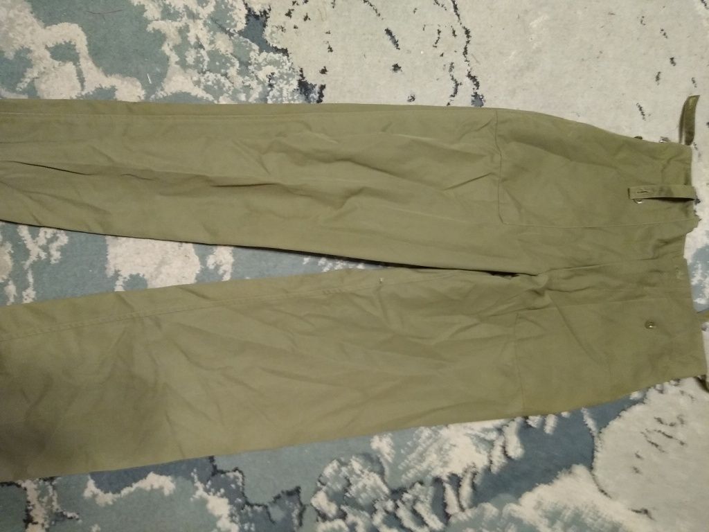 spodnie wojskowe moro jednokolorowe /zielone orginalne