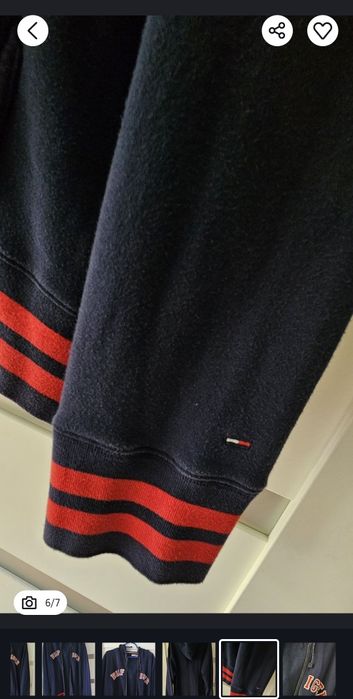 Tommy Hilfiger XL bluza z kapturem granatowa bawełna boss armani gucci