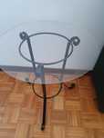 Mesa metal e vidro