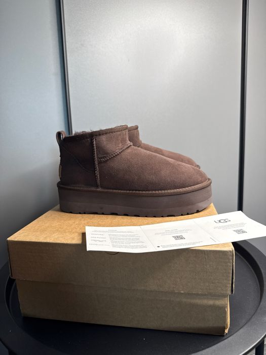 Уггі UGG Ultra Mini Brown Platform угги коричневые угг