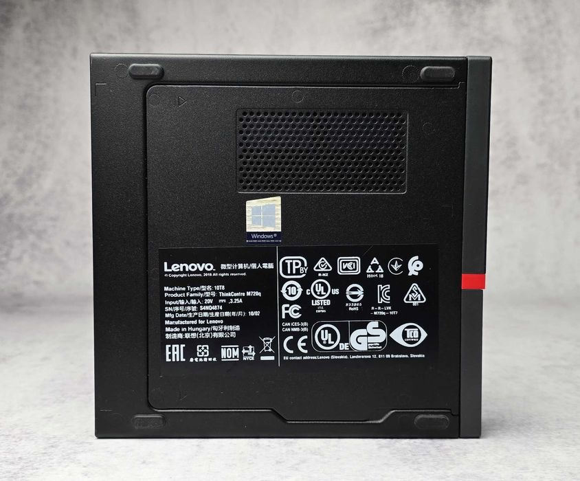 Комп'ютер Lenovo ThinkCentre m720q Tiny i3-8100T 8Gb DDR4 + SSD 128Gb