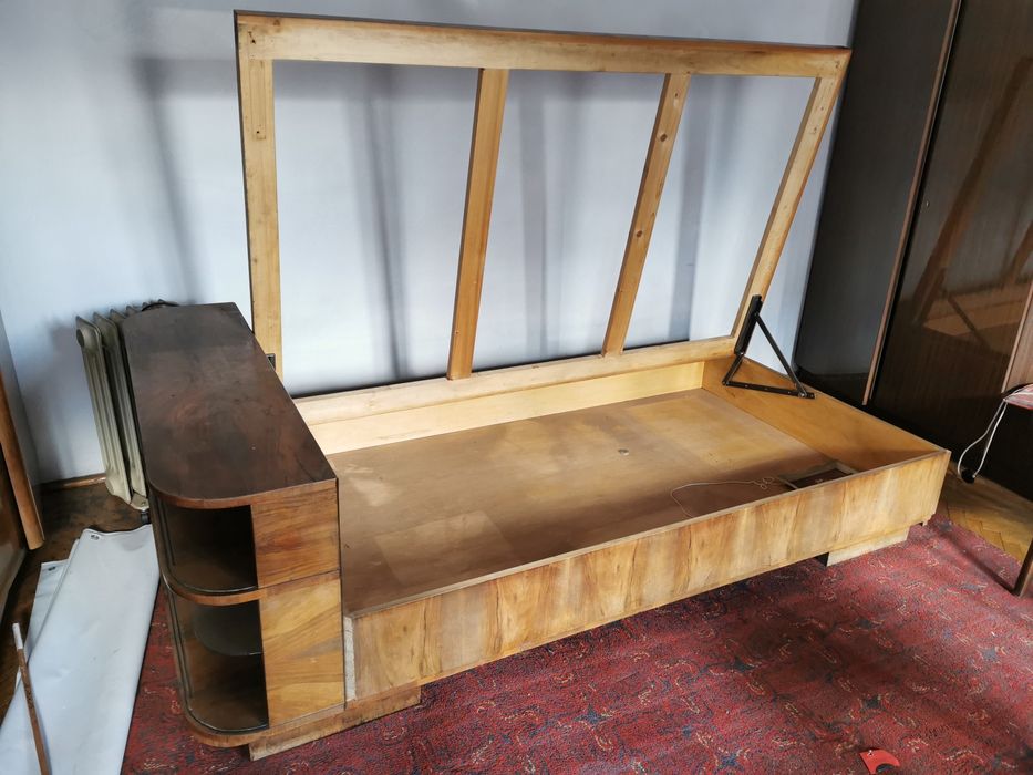 Łóżko, tapczan, art deco