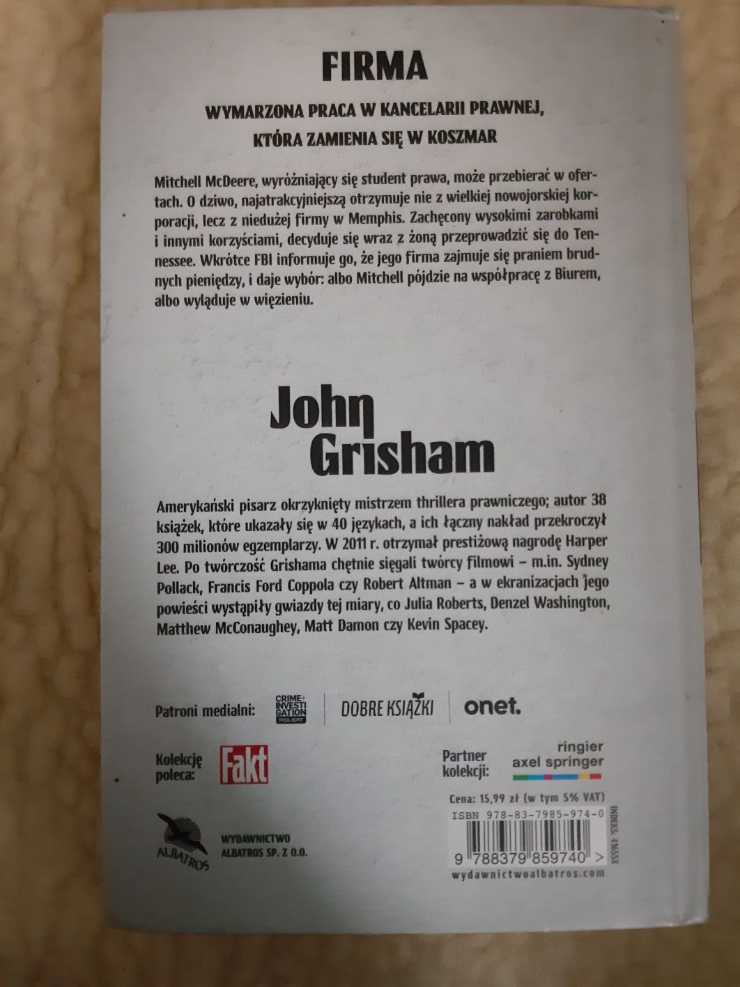 Książka John Grisham