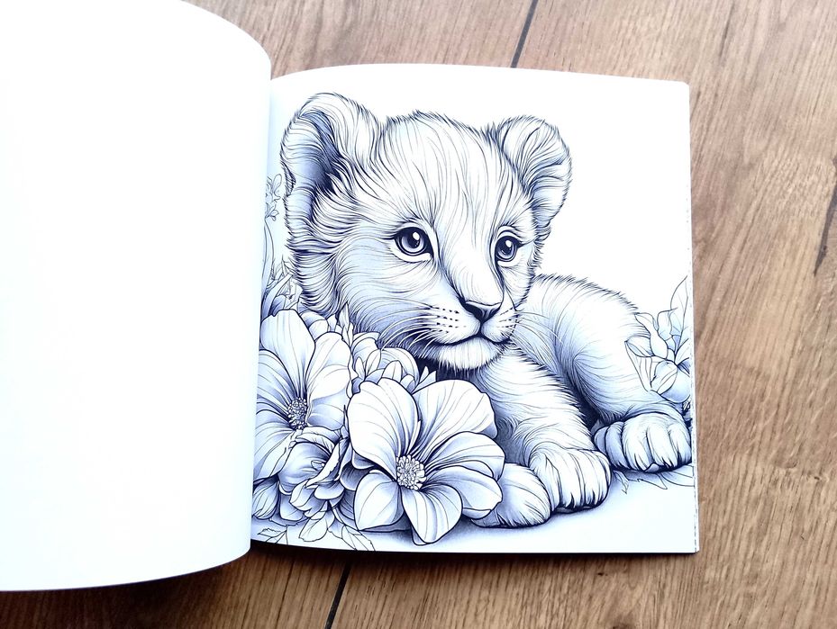 Animal Paradise, Colour Book, kolorowanki dla dzieci i dorosłych.