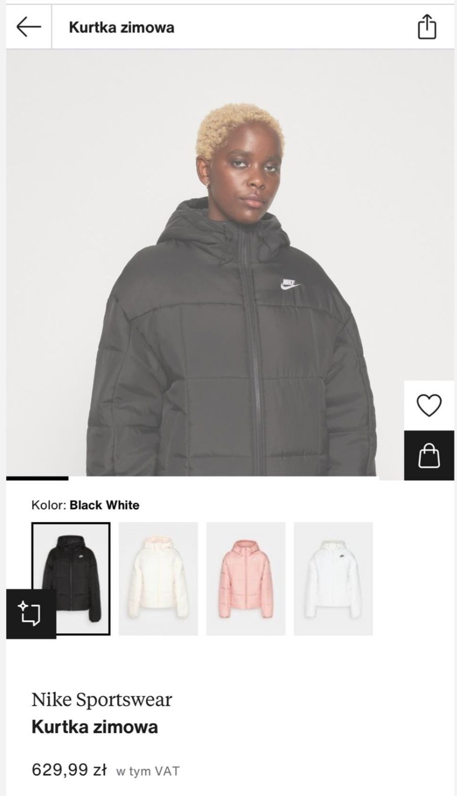 Kurtka zimowa Nike